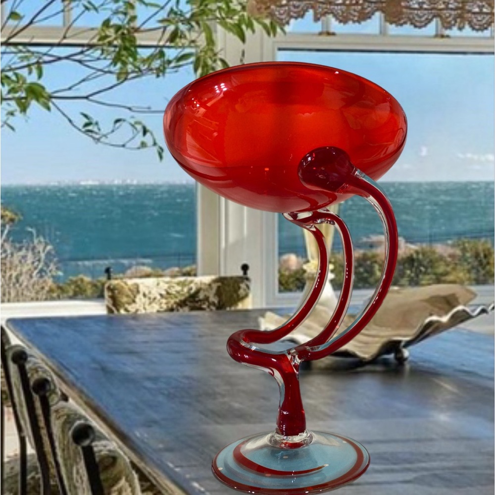 Vintage Jozefina Krosno Glass 
Hand MadePoland
JOZEFINA KROSNO Ruby Red OCTOPUS
